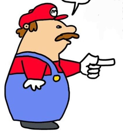 Crop of the "$100" "No Mario" meme