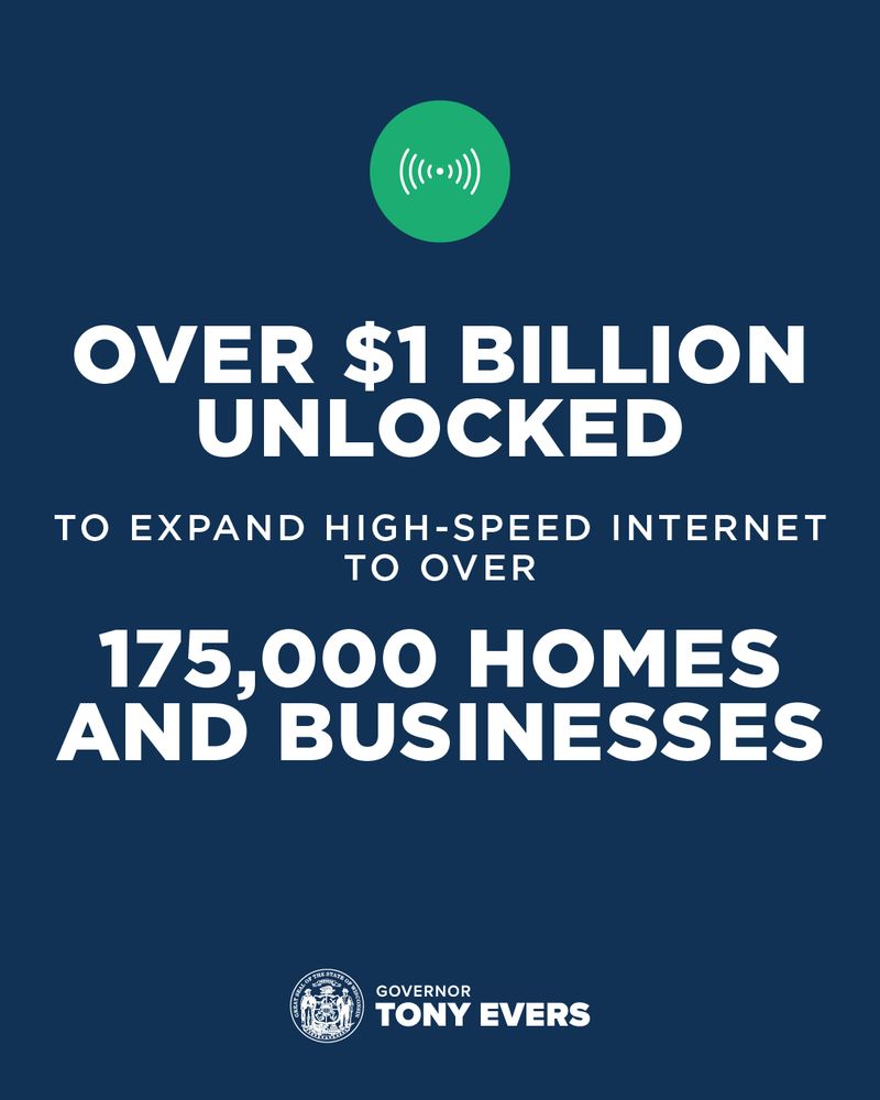 Over $1 billion unlocked to expand high-speed internet to over 175,000 homes and businesses