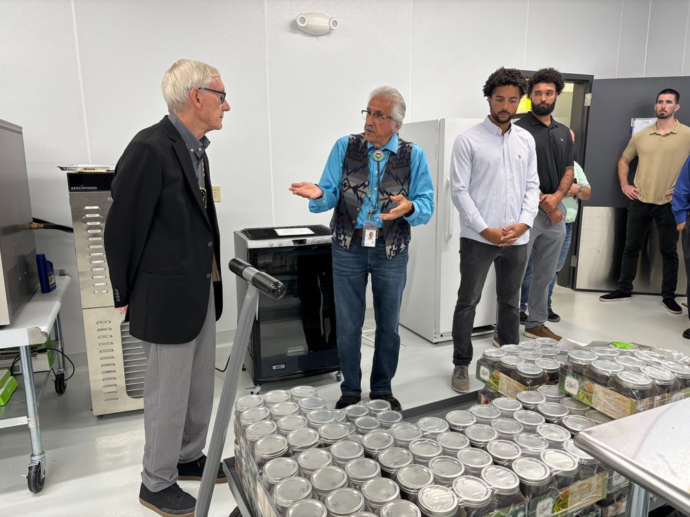 Gov. Evers tours energy efficiency project at Tribal Nation