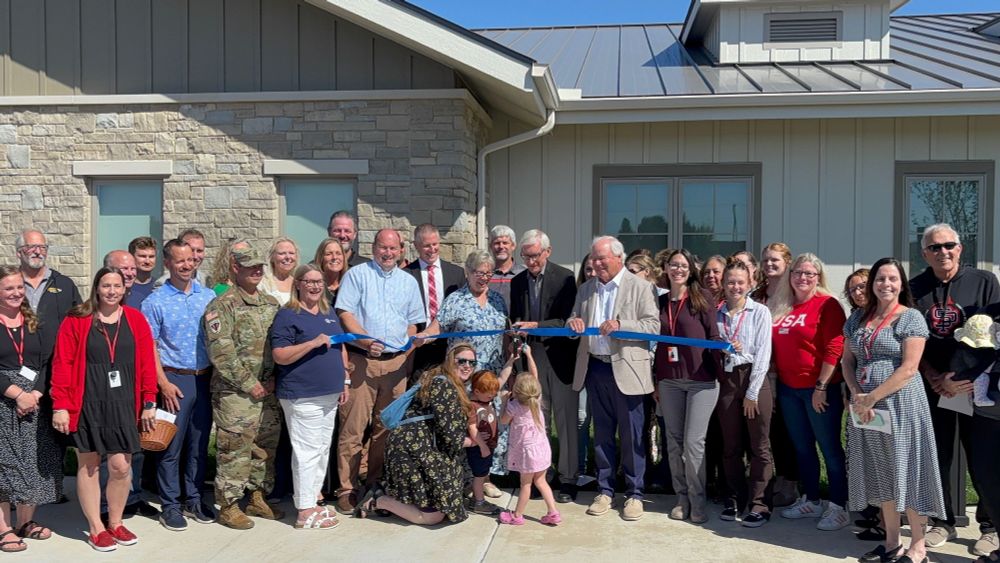 Gov. Evers cuts the ribbon on the new child care facility.
