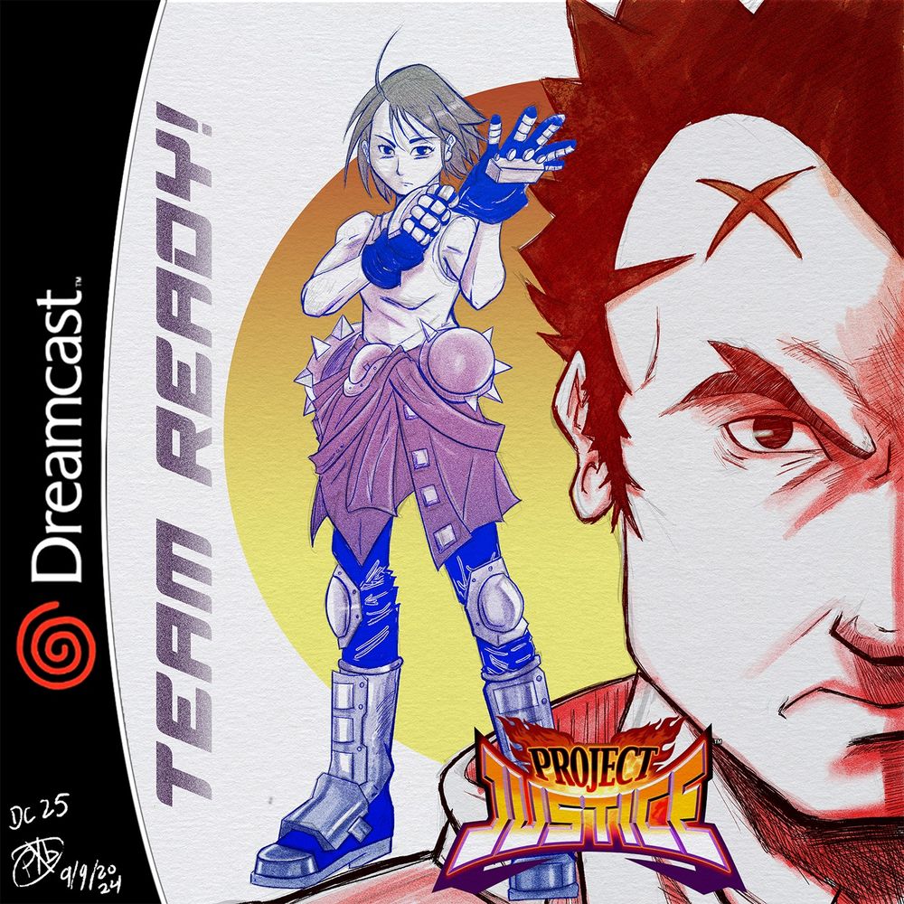 Akira Kazama and Batsu Ichimonji from Project Justice looking tough. 