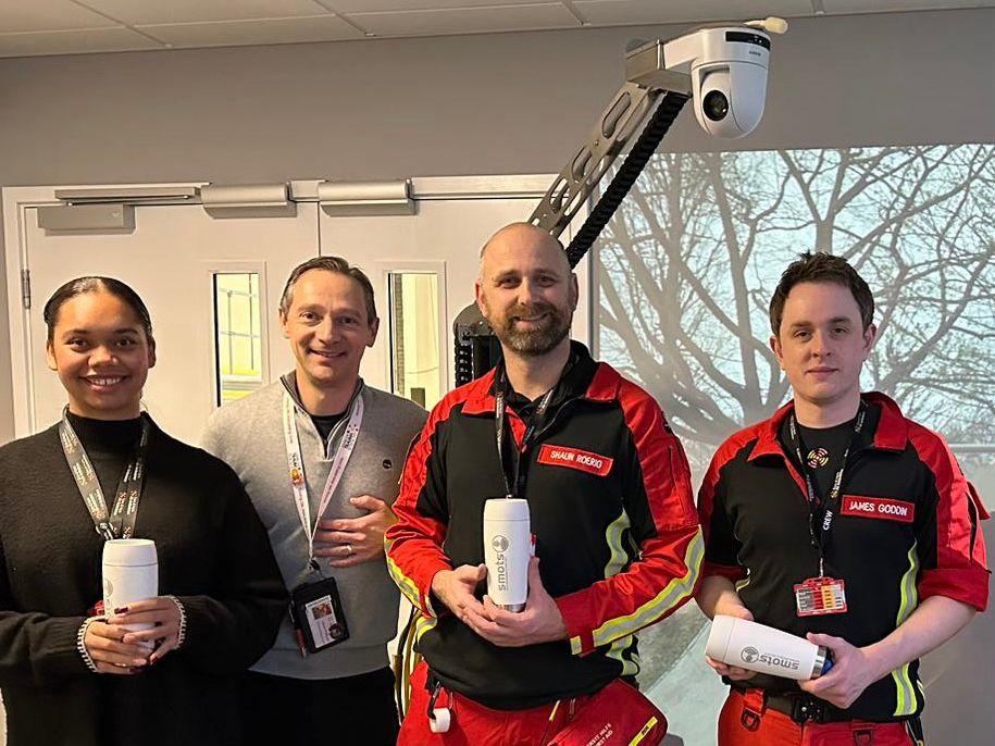 The EHAAT team sporting their Moon mugs from Smots