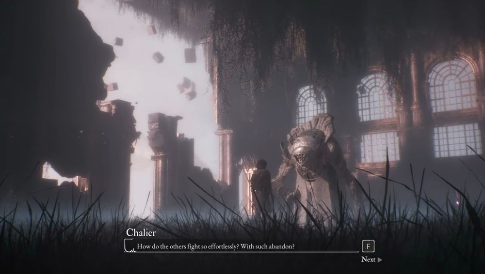 Chalier: “How do the others fight so effortlessly? With such abandon?”