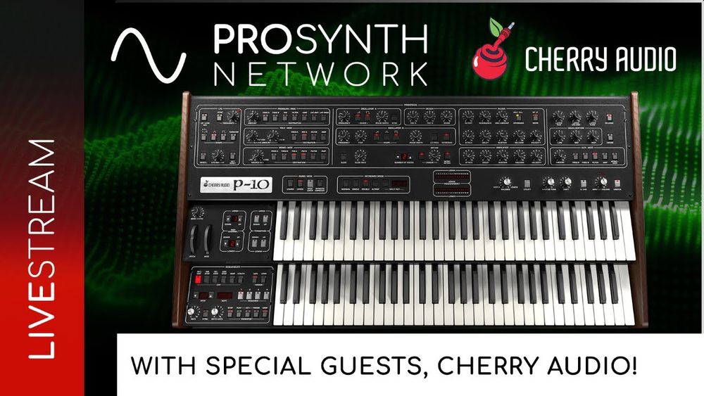 Skip the Black Friday shopping madness and tune into ProSynth Network LIVE this Friday! Join in on the music tech discussion with Rob Puricelli, Kent Spong, Andrew Longhurst, and special guests Dan Goldstein and Mitchell Sigman of Cherry Audio! Chances are they'll be talking about the new P-10 synthesizer, Synth Stack 5, and the year in review (and to come?). Don't miss it; those 4KTVs will be cheap on Saturday, too 😉 
https://www.youtube.com/live/3U8j1VKDSXU