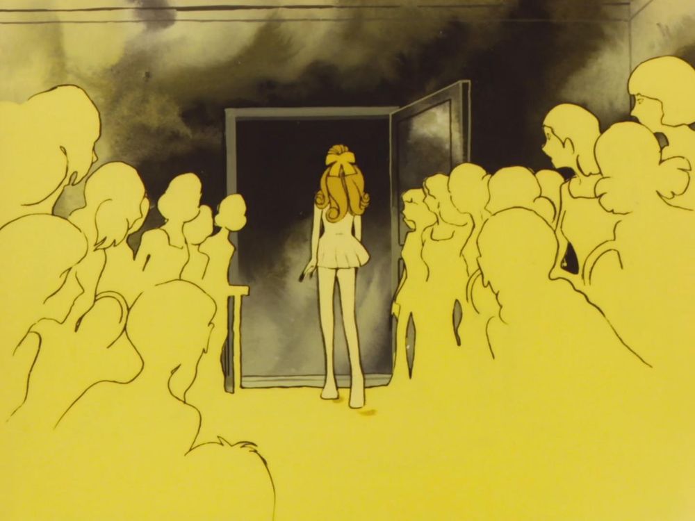 Ryuuzaki stalks out of the clubroom in disgust, watched by the other members.