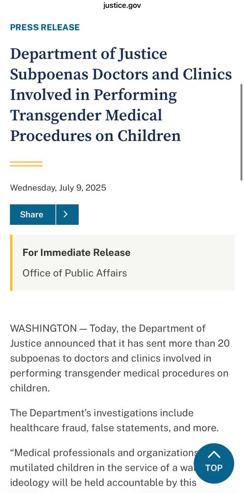 https://www.justice.gov/opa/pr/department-justice-subpoenas-doctors-and-clinics-involved-performing-transgender-medical