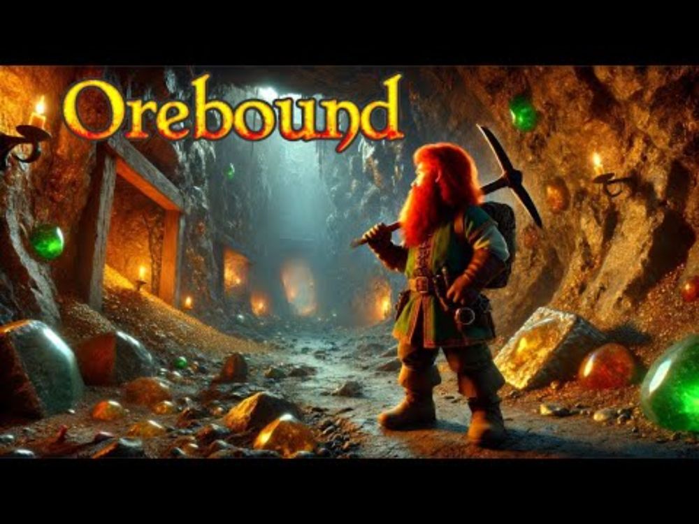 Um NOVO jogo de sobrevivência Dwarven Underground misturado com satisfatório! | Orebound Demo