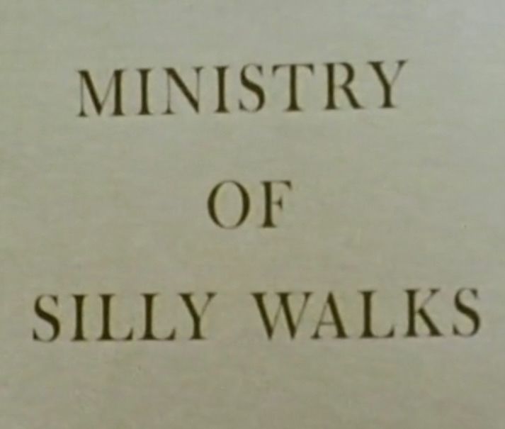 Ministry of Silly Walks - Monty Python Reference