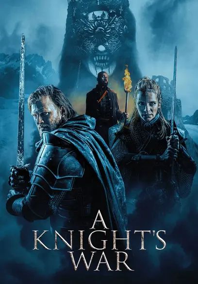 A Knight's War, a 2025 Fantasy/Horror movie. Two knights hold swords in the front with a robed man with a torch behind them. In the way back is a fanged witch wearing a mask that covers her eyes.
8.5/10, way better of a movie than it needed to be. 