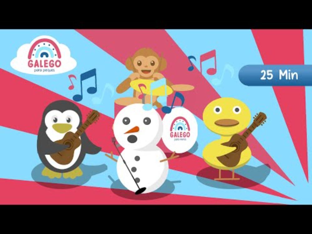 25 minutos de cancións infantís en galego