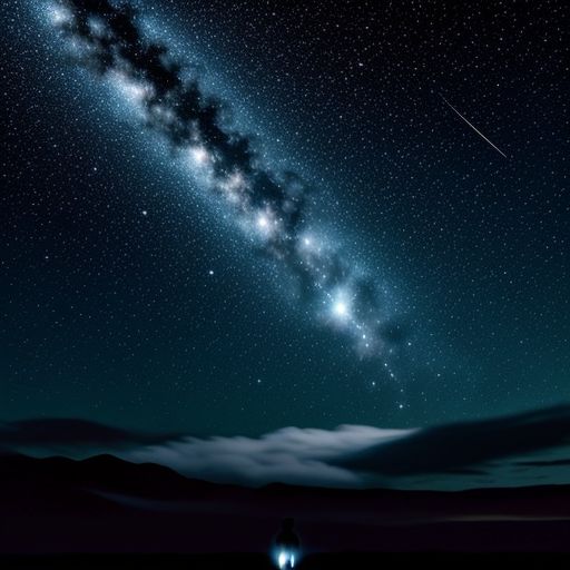 Inspirational quote: Like a comet's tail, our presence trails behind us, illuminating the dark matter of forgotten moment...