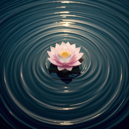 Inspirational quote: In the depths of stillness, a quiet turbulence brews, where the beauty of surrender awakens the stre...