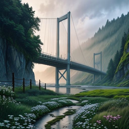 Inspirational quote: Like a cable-stayed bridge, our strength lies not in the towers, but in the suspensions that yield t...