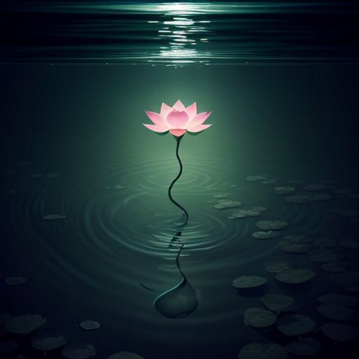 Inspirational quote: As the lotus navigates muddy waters, our depths are revealed not by the turbulence, but by the roots...