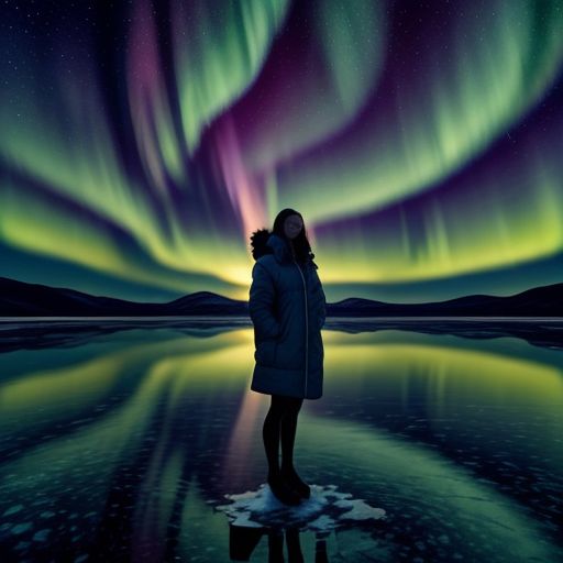 Inspirational quote: Like aurora wisps, confidence unfurls in tendrils of soft luminescence, illuminating the unseen cont...