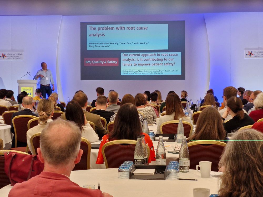 Neil Spenceley presenting on patient safety