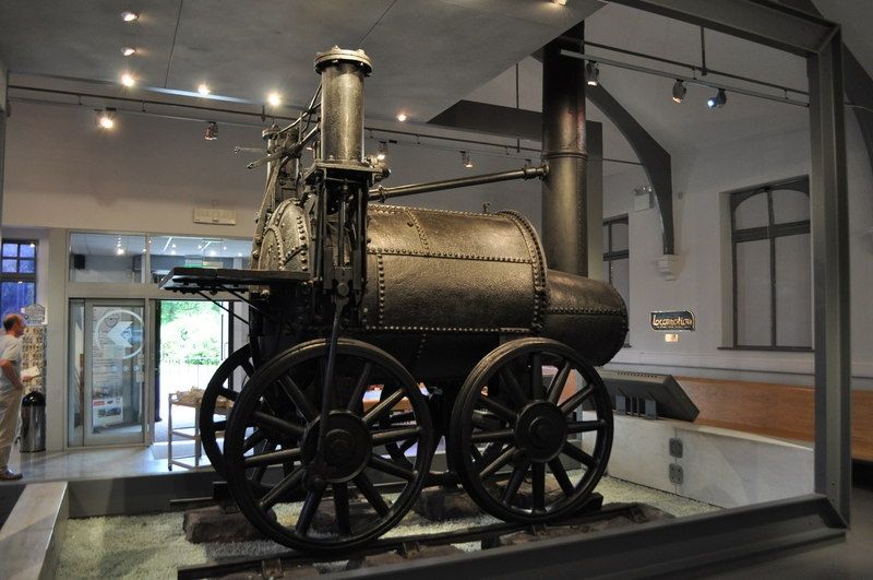 Sans Periel locomotive that competed in the Rainhill Trials in 1829