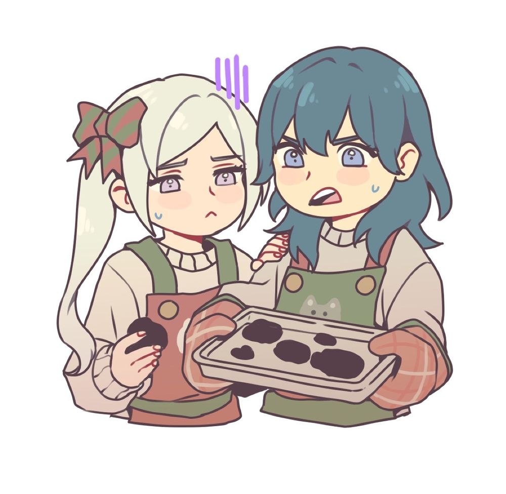 fedeleth attempted cookies fbyleth would not be good at baking (she is king of the grill instead)