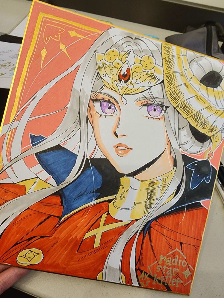 pen and marker illustration of edelgard