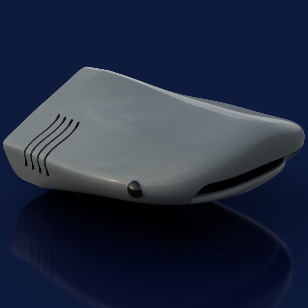 Rendering of a 3D sculpt of a whale shark