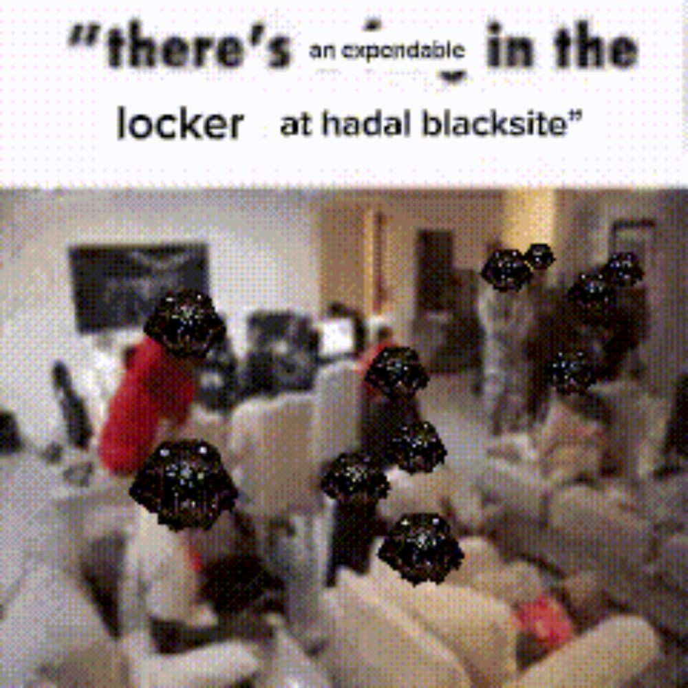 there 's an expandable in the locker at hadal blacksite "