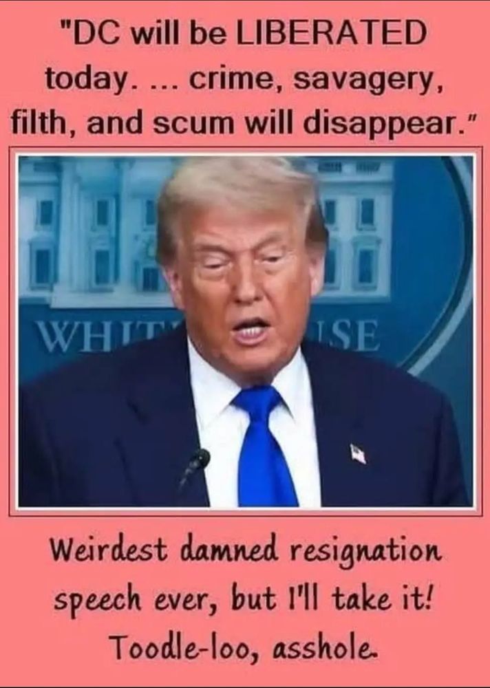 A picture of Donald Trump standing at a podium, in front of the white house seal, with a caption above the picture, that is a quote from trump, that says. 