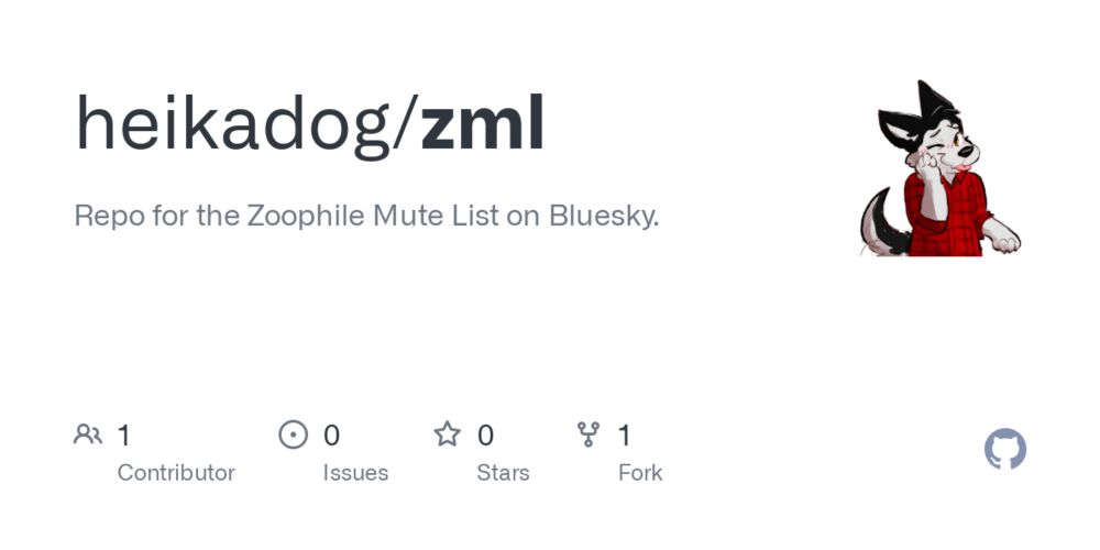 GitHub - heikadog/zml: Repo for the Zoophile Mute List on Bluesky.