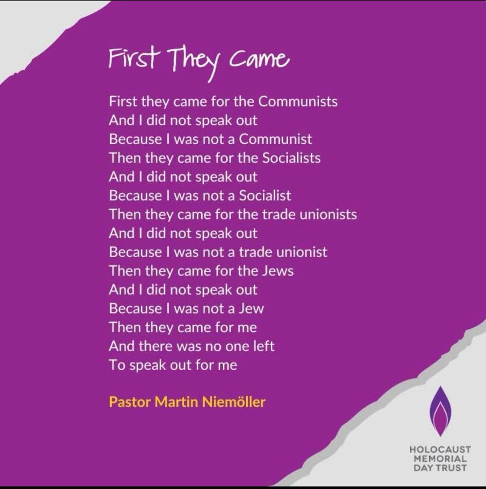 First They Came Poem