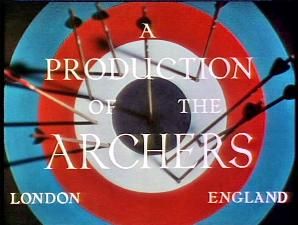 Still from a Powell & Pressburger film, whose writing/directing/producing film partnership was known as "The Archers."  This is definitely not the correct answer to OP's question, but it ought to be.  