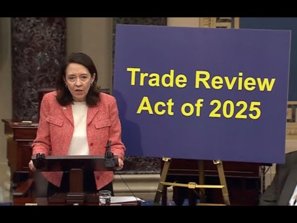 Sen. Cantwell Speaks on the Senate Floor on the Trade Review Act of 2025