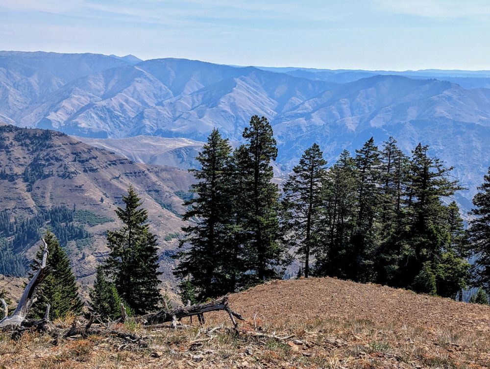 Hells Canyon looking east from Hells Canyon Overlook (deepest river gorge in North America - nearly 8000 feet deep)