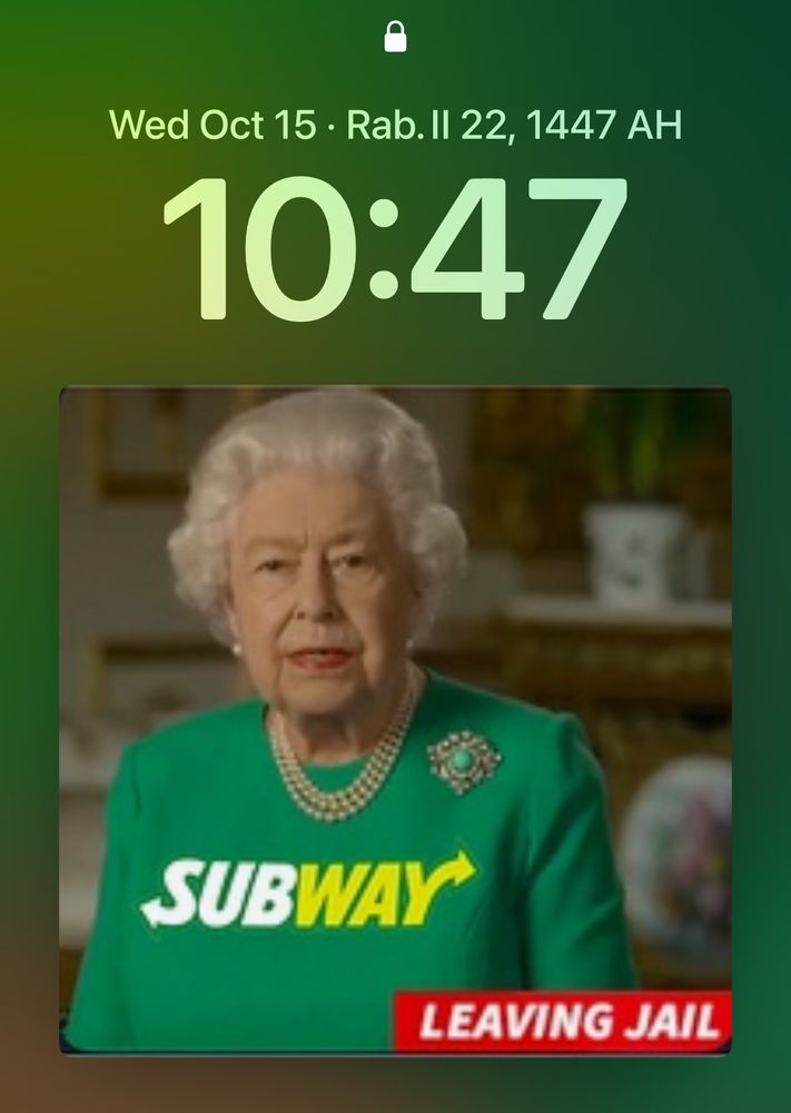 The Queen sponsored by Subway 
