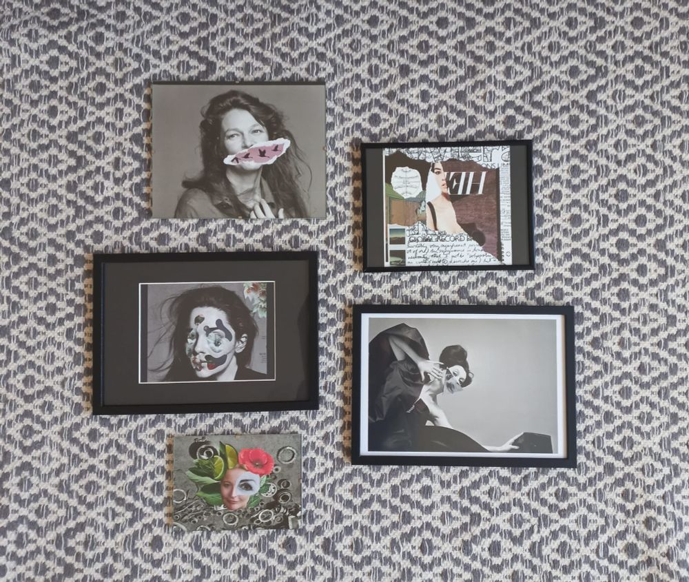 Collages from Code Couture: Breaking the STEM Dress Code, a visual arts project that explores how gender, appearance, and clothing intersect with perceptions of credibility and inclusion in science and tech.
