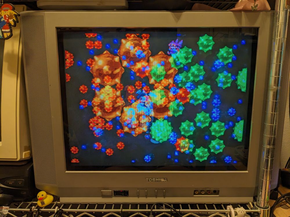 The first-tier "Reward" attack... I think it's called Sugar Candy or something. It causes a fuckton of candy projectiles to fill the screen, massively slowing the game down lol