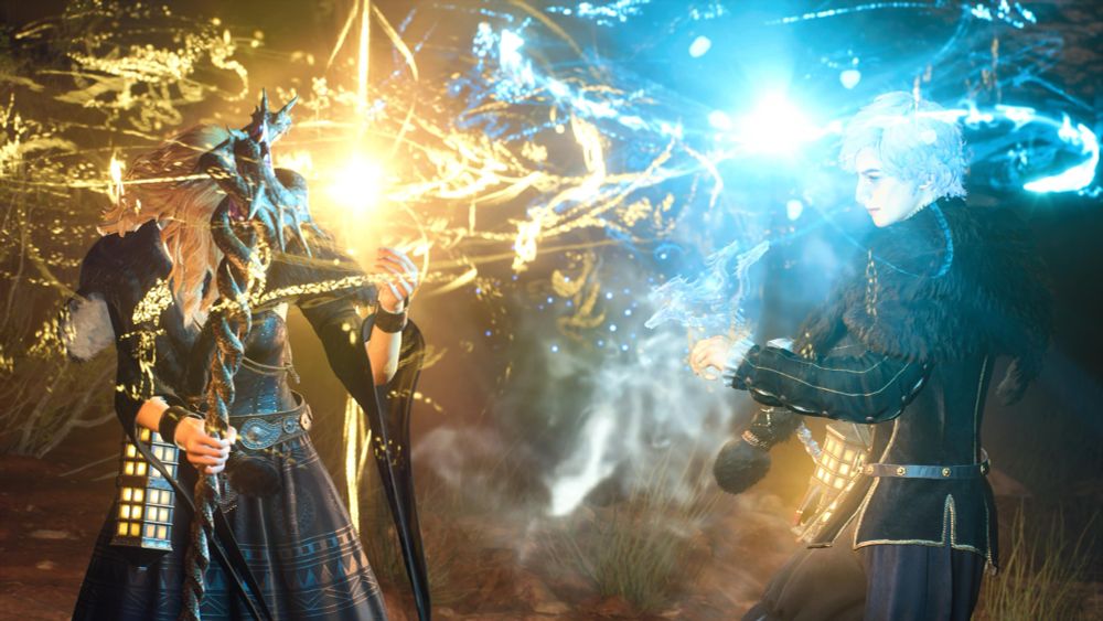 カタナさんと❄️スヴェンぽのW魔法詠唱むちゃくちゃ綺麗