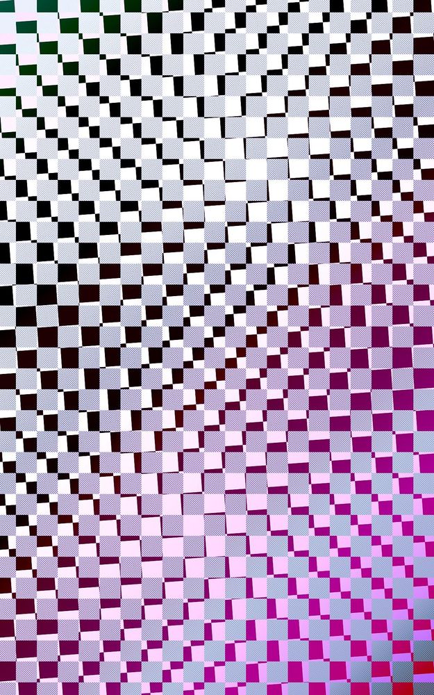 Two checker boards in slight offset to each other...