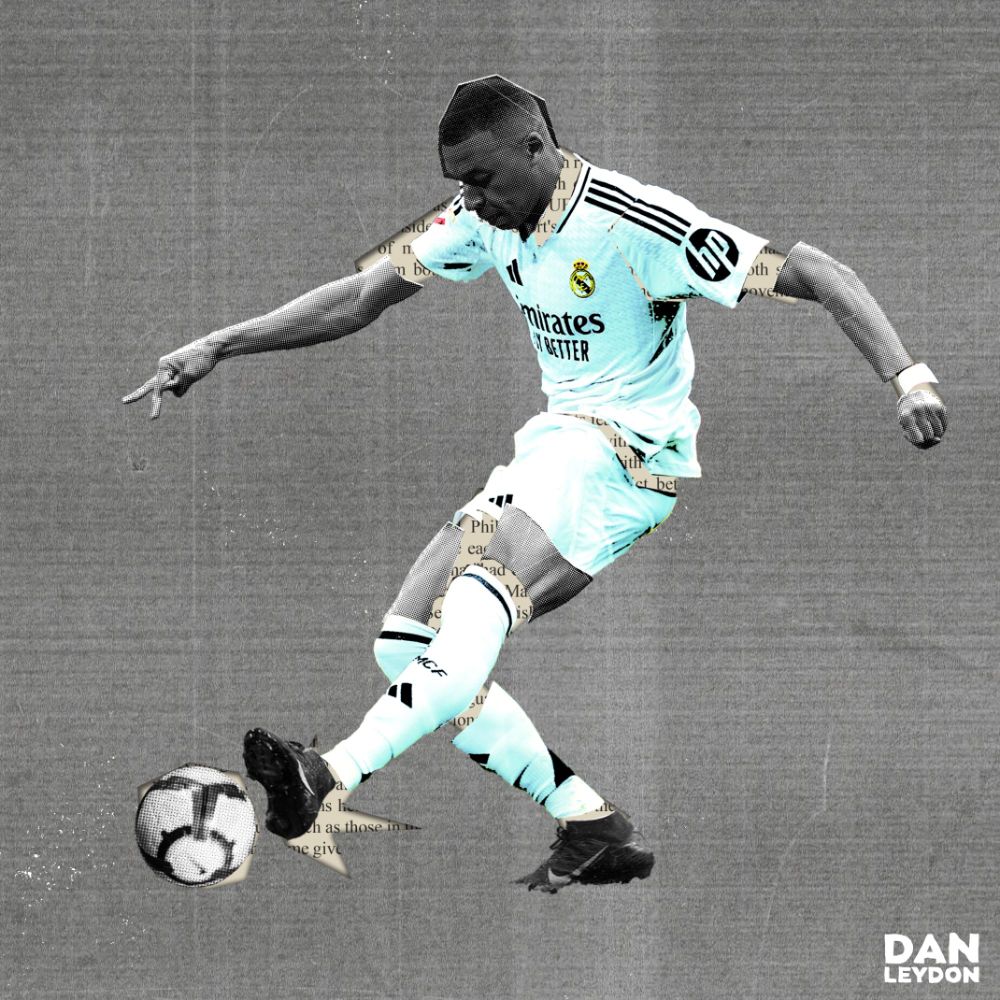 collage illustration of Mbappe