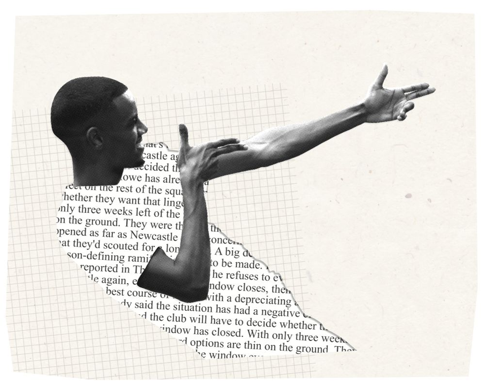 collage illustration of Isak