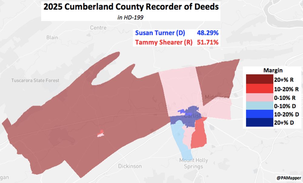 2025 Cumberland County Recorder of Deeds precinct map in HD-199