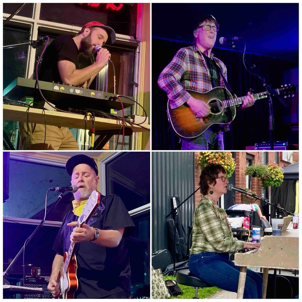 Photo collage of four Ottawa musicians. Clockwise from top left: Matt Beaudry, Chris Page, Megan Jerome, Patrick Shanks. 