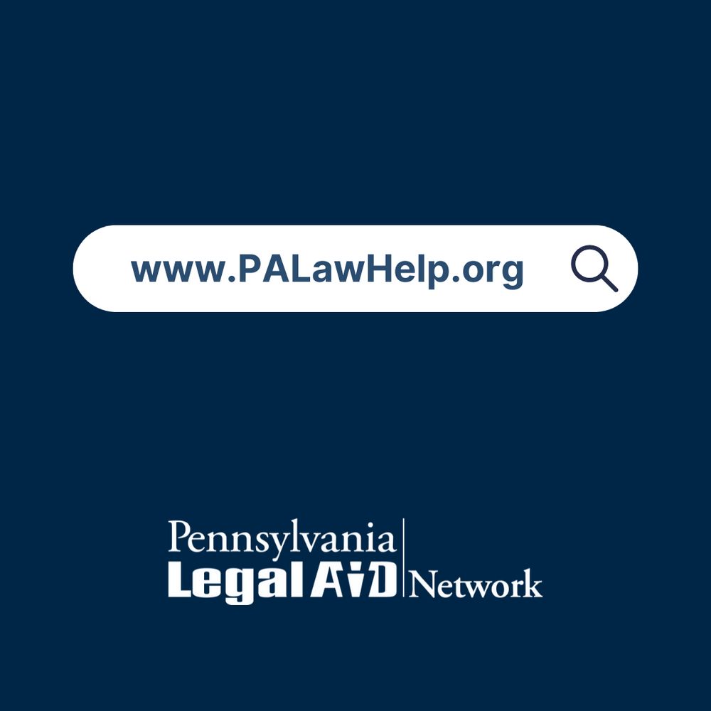 This image shows a browser window displaying the URL www.PALawHelp.org, our website dedicated to providing trusted legal information, resources, and support to Pennsylvania residents.