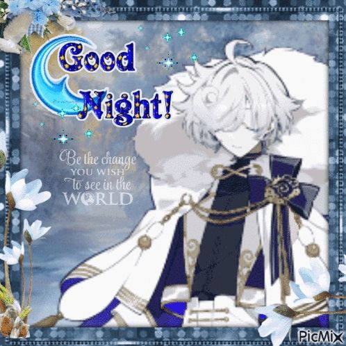 a greeting card that says good night with a picture of a boy