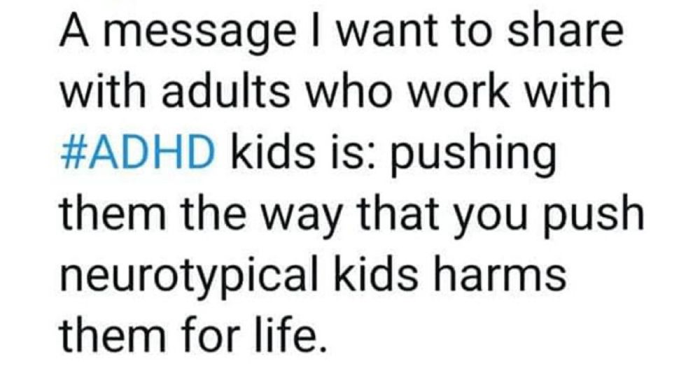 Stop Pushing ADHD Kids