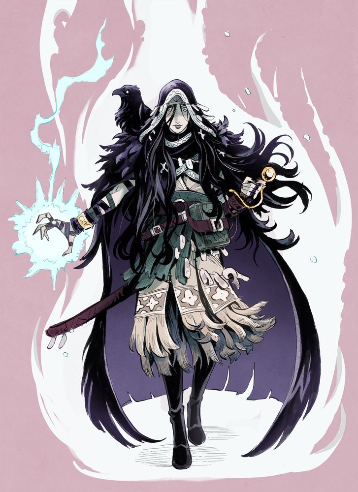 An illustration of my pathfinder character dima