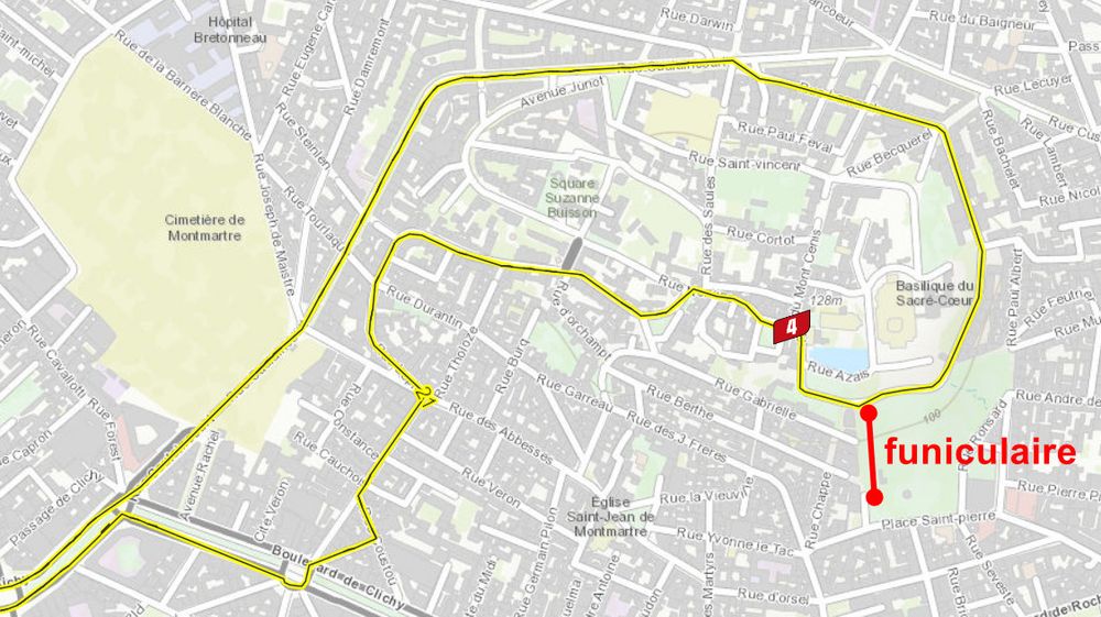 Soon tonight, the #TDF2025 will ascend Montmartre and pass the top funicular station 3 times.
Remember that bicycles are not permitted on the Montmartre funicular  🚳  🇫🇷 🚞 🚴
#funiculaire #funicular #Montmartre #RATP #Paris #TDF #cyclism #lesRP #Mobility