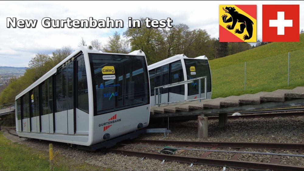 New Gurtenbahn in test (Apr 2024) 4K #switzerland #funicular #Gurten