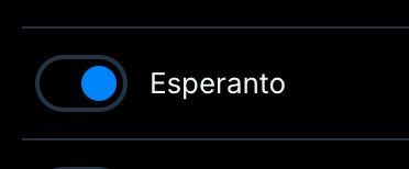 bsky content language selector for esperanto switched on
