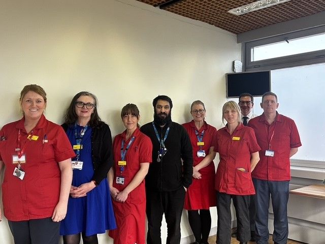 Photo shows members of the Infection Prevention and Control team on their study day.