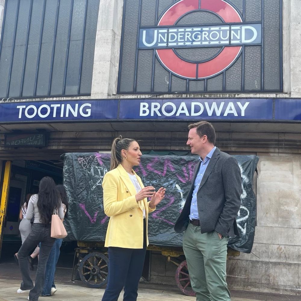 Seb and Rosena discuss improvements to Tooting Broadway station outside its entrance and the iconic UndergrounD roundel