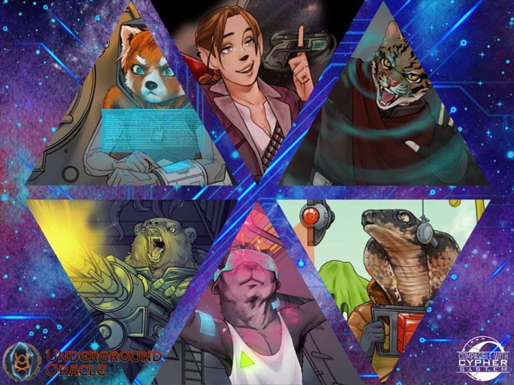 A series of vignettes taken from scenes from the Underground Oracle Publishing setting, Foxfire. Art by Kendal Gates